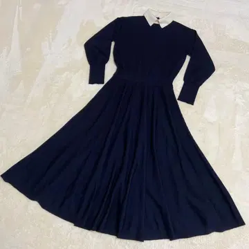 새상품급 martinique 마르티니크 네이비 니트 원피스