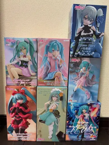 새상품 하츠네 미쿠 피규어 세트 7개