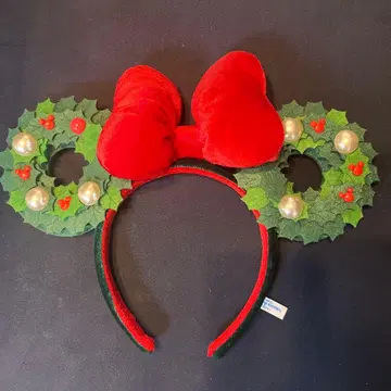 도쿄 디즈니 리조트 크리스마스 리스 머리띠