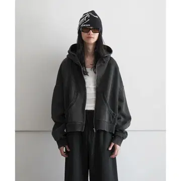 Entire Studios Eternal Zip 후드 부착 자켓 블랙