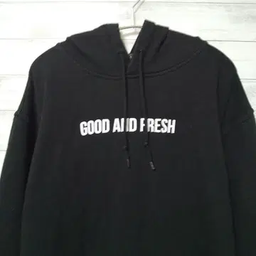 프린트 후드티 블랙 풀오버 USA 구제 의류