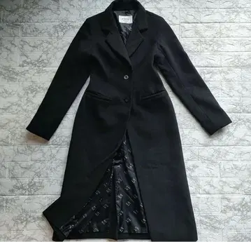 eimy istoire 볼륨 코쿤 컬러 체스터 코트 블랙