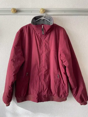 L.L.Bean 버건디 웜업 자켓