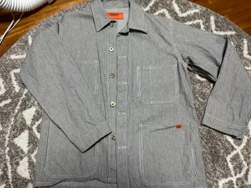 universal overall 스트라이프 데님 자켓