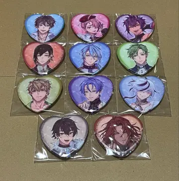 NU:카니발 하트형 체인지 캐릭터 배지 전종 세트 야쿠모 양귀비 외