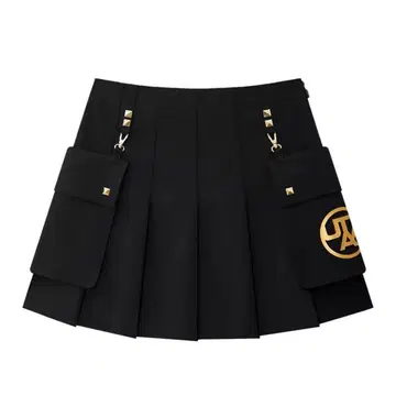 UTAA 신상 골프 여성용 의류 포켓 부착 플리츠 스커트