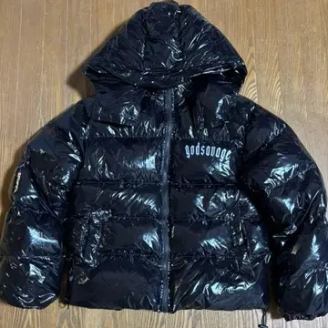 godsavage 블랙 다운 자켓