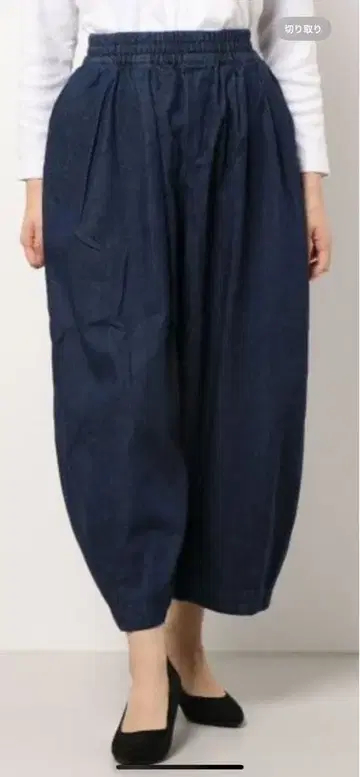 사만사 모스모스 데님 벌룬 팬츠