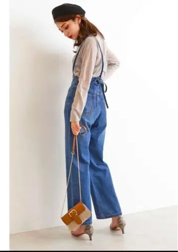 서스펜더 와이드 데님 N. Natural Beauty Basic