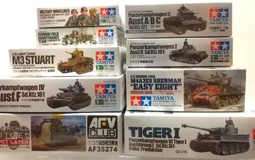 TAMIYA & AFV CLUB 1/35 탱크 프라모델 세트