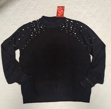 [택 포함] &LOVE 스타일링이 화사해지는 펄 비쥬 니트탑 LL