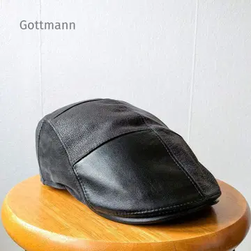 독일 노포 브랜드 Gottmann 헌팅 가죽 캡 55cm