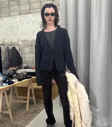 PERVERZE Twin Layered Knit Cardigan