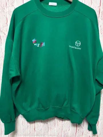 90s 이탈리아제 Sergio Tacchini 맨투맨 그린