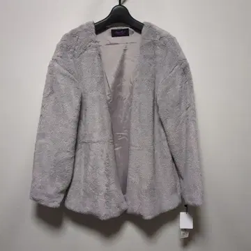 ROSE BUD 인조 모피 노카라 자켓