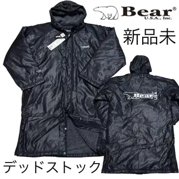 데드스탁 Bear USA 보아 안감 벤치 코트 자수 빅 로고 LL 블랙