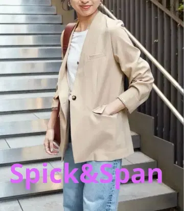 2024 스픽 앤 스팬 드라이 더블 크로스 V 칼라 자켓 36