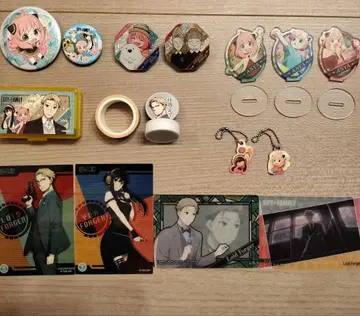 스파이 패밀리 굿즈 캔뱃지, 아크릴 스탠드, 카드 외