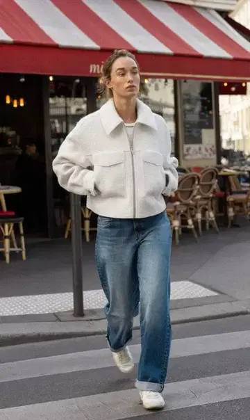 ZARA 부클레 포켓 자켓