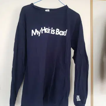 my hair is bad 롱티 네이비 M 사이즈