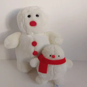 눈사람 산리오 봉제 인형 스노우맨 눈사람 레트로 레어 크리스마스