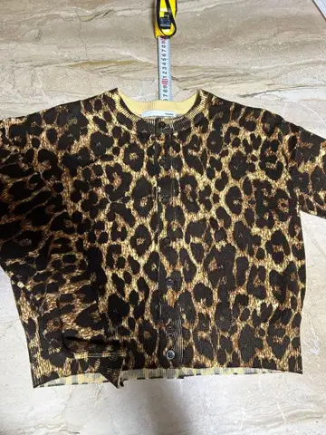 moussy 레오파드 무늬 긴팔 가디건