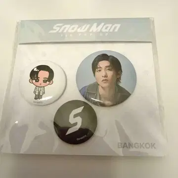 새상품 SnowMan 메구로 렌 팝업 방콕 캔뱃지