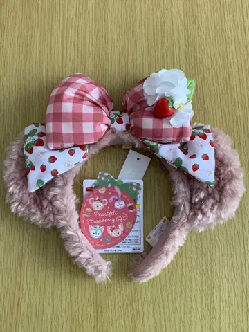 셰리 메이 하트 펠트 스트로베리 기프트 머리띠 딸기