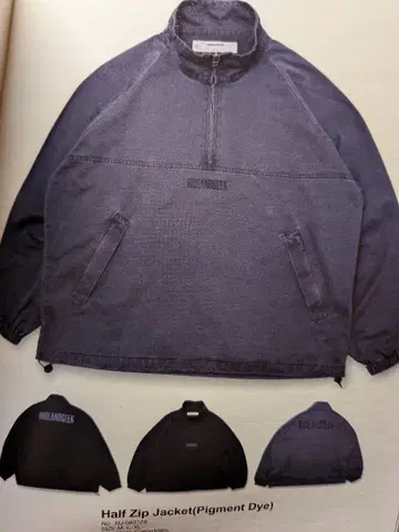 HIDEANDSEEK 하프 지퍼 자켓