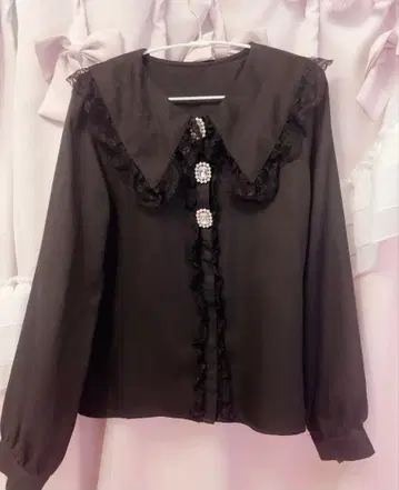 MARS 스톤 세일러 블라우스