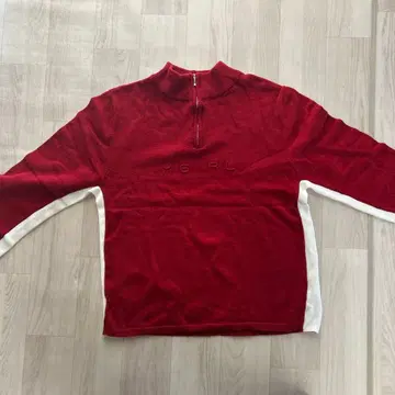 X-girl 하프 지퍼 니트 스웨터 엑스걸 onesize