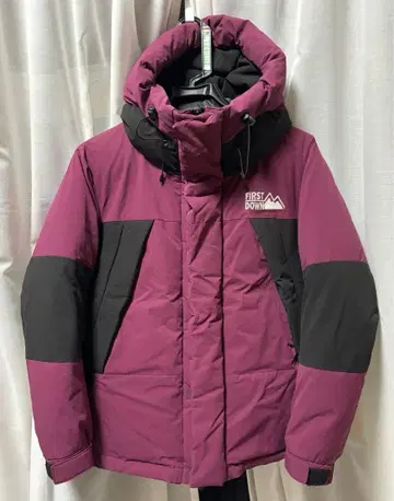 FIRST DOWN / 패널 숏 다운 자켓 / 퍼플