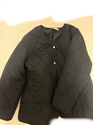 퀼팅 자켓 블랙