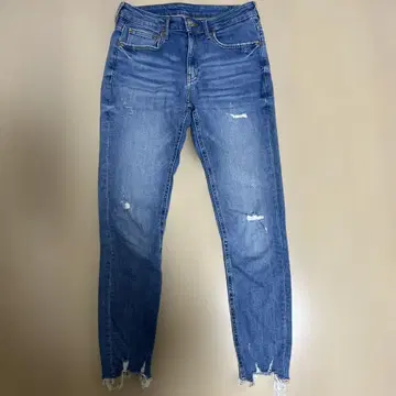 ZARA 스키니 데미지 가공 여성용 청바지