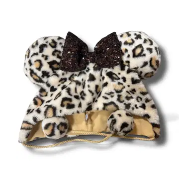 미니 팬 캡 디즈니 레오파드 무늬