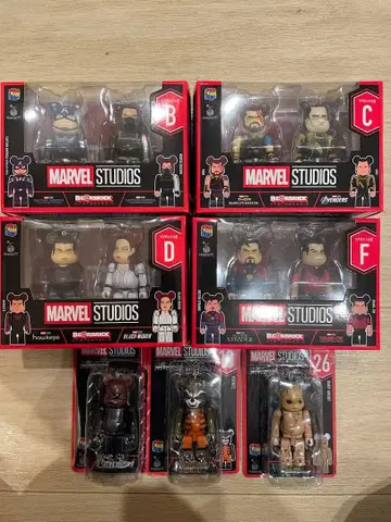 새상품 중고품 mix MARVEL 베어브릭 복권 세트