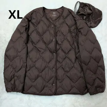 새상품급 UNIQLO 울트라 라이트 다운 릴랙스 자켓 브라운 XL