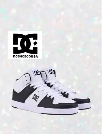 [ 새상품급 ] DC 블랙 화이트 하이컷 스니커즈