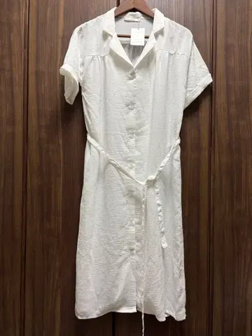 RAY CASSIN 화이트 셔츠 원피스 프리 사이즈