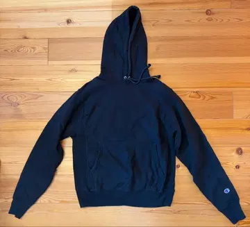 챔피온 리버스 위브 후드티 블랙 S 사이즈