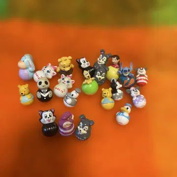 디즈니 오뚝이 푸우 스티치 피가로 체셔 고양이 마리