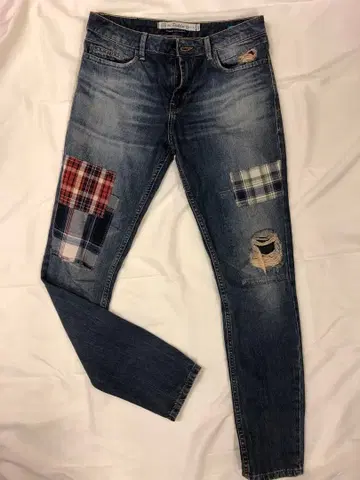 ZARA 패치워크 데님 팬츠 EUR34