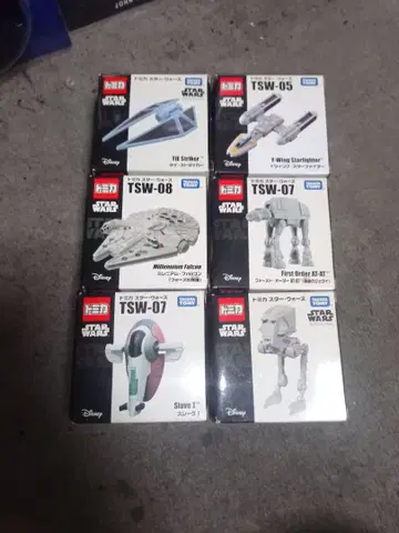 스타 워즈 미니어처 모델 6개 세트
