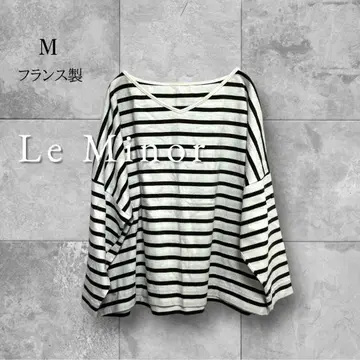 루미노아 티셔츠 상의 보더 고급 캐주얼 내추럴 M