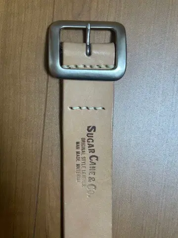 SUGAR CANE 가죽 벨트 일본제 34