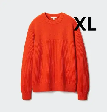 새상품 [ JW앤더슨 리브 크루넥 스웨터 XL 오렌지 ]