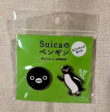 Suica 펭귄 핀 배지 세트 미사용품