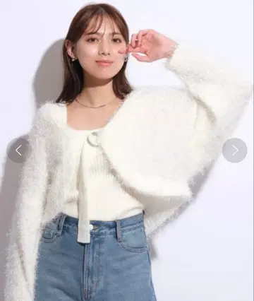 [ 새상품급 ] 마이 스트라다*페더 가디건 앙상블