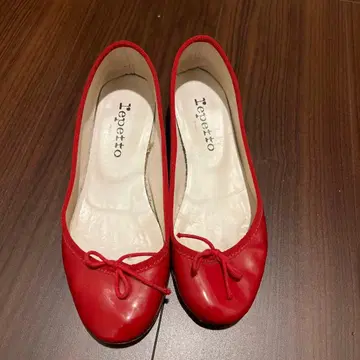 Repetto 레드 발레 슈즈