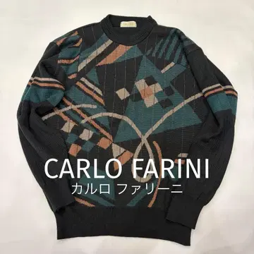 CARLO FARINI 카를로 파리니 기하학 패턴 니트